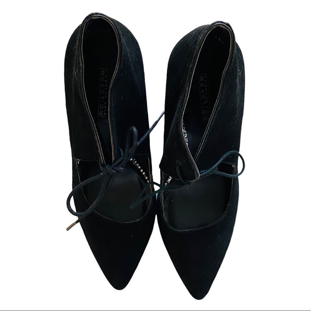 Kenneth Cole Reaction Fond Dona Tie Heels Booties Sh-booties Sz 10 NWT - Picture 2 of 8